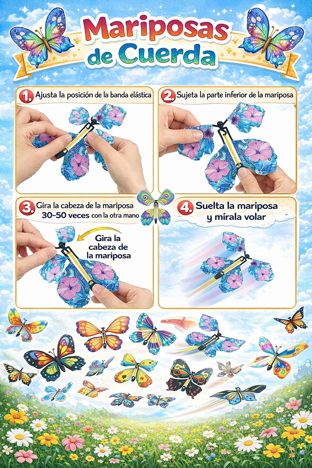 Mariposas mágicas voladoras. 10 Uds.