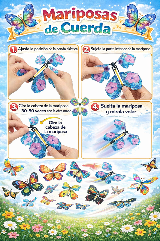 Mariposas mágicas voladoras. 10 Uds.